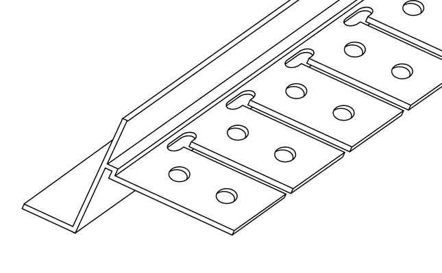 Trim-Tex 72-5550T Shadow Bead Archway Tear Away 10mm 3.0m 25 Piece 72-5550T