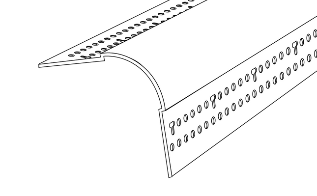 Trim-Tex 72-7010 External Corner Bead Bullnose 90º 19mm 3m 35 Piece 72-7010