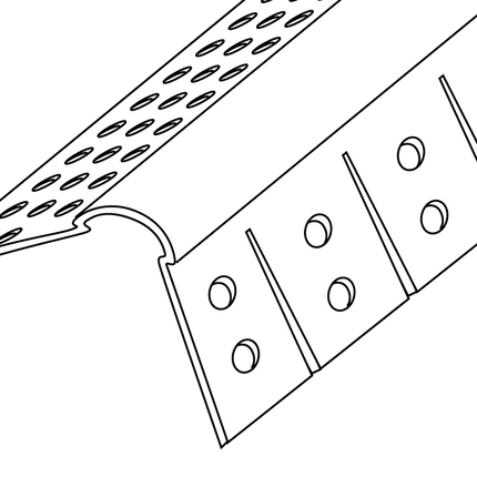 Trim-Tex 72-35020 Corner Bead Bullnose Archway 10mm 3m 25 Piece 72-35020