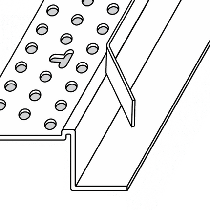 Trim-Tex 72-5510T Shadow Bead Tear Away 13mm 3m 25 Piece 72-5510T