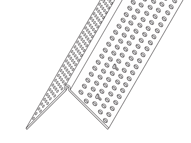 Trim-Tex 72-J010 Jumbo Corner Bead 3m 40 Piece Impact Resistant Rigid Vinyl 72-J010