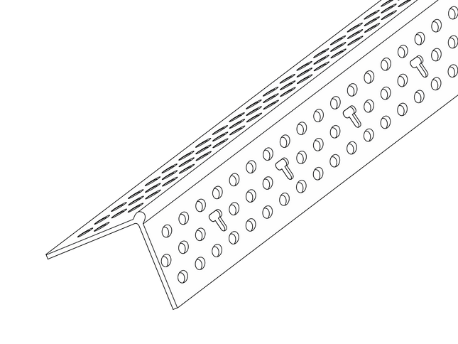 Trim-Tex 72-6010/72-6008 Slimline Corner Bead 90° 2.4m/3.0m 50 Piece