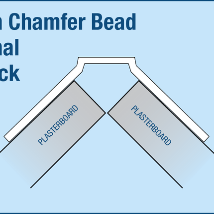 Trim-Tex Chamfer Archway Bead 19mm 3m 30 Piece 72-9650