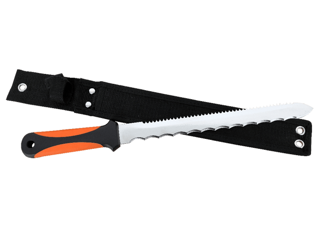Wallboard Insulation Knife 280mm Serrated Blade Inc Sheath K - 3280