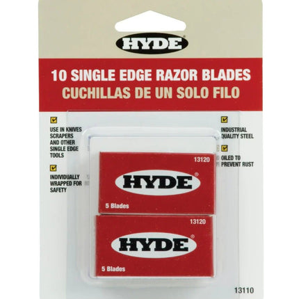 Hyde Glass Scraper Blades 10 Pack for 13050