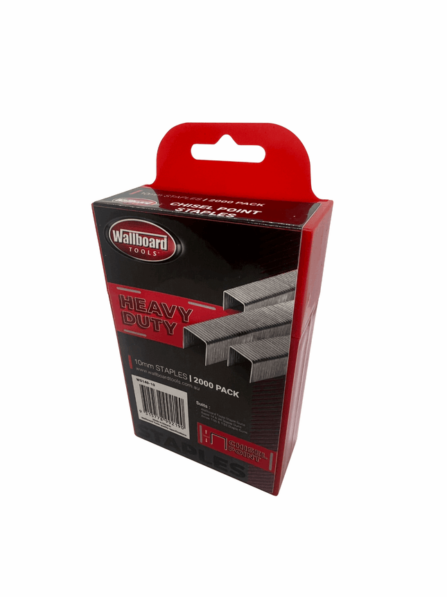 Wallboard Chisel Point Staples 2000pkt - 10mm