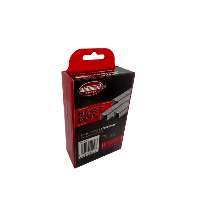 Wallboard Chisel Point Staples 2000pkt - 8mm