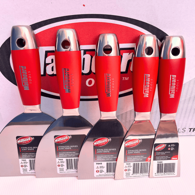 Wallboard Stainless Series Rubber Grip Joint Knives